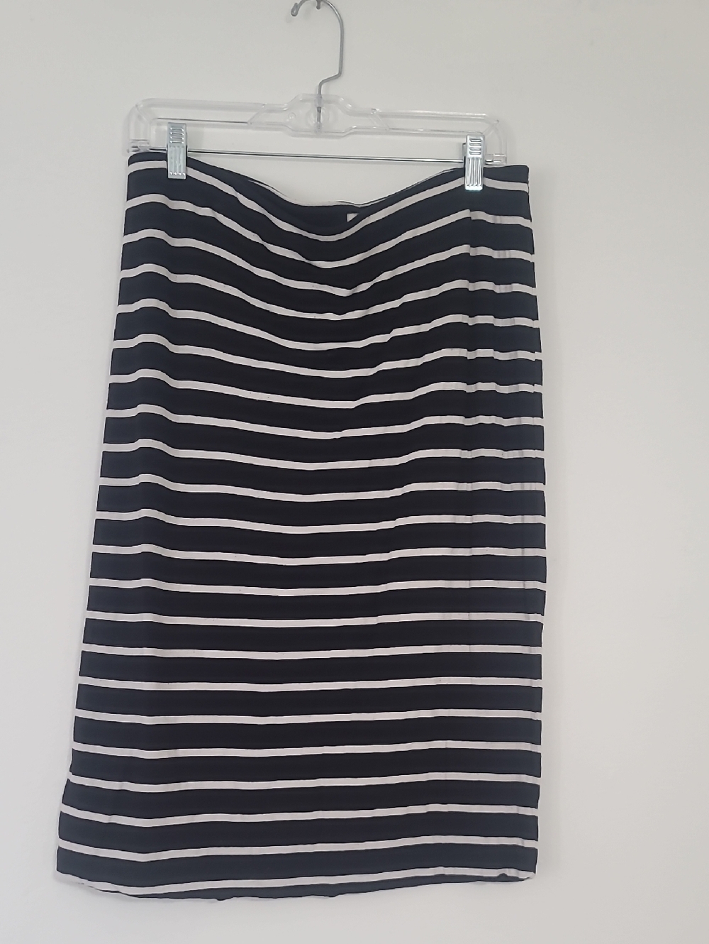 A New Day, Striped Black and White Pencil Skirt